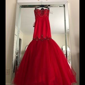 Sherri Hill red prom/pageant gown